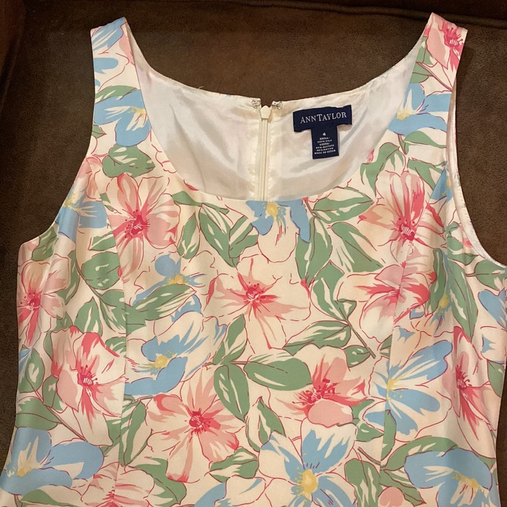 Beautiful Ann Taylor silk dress. Size 4. - Picture 2 of 7